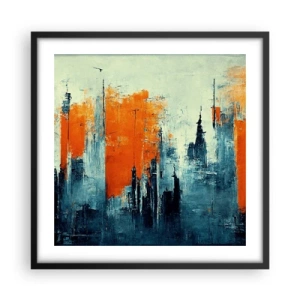 Plagát v čiernom ráme - Moderná krajina - 50x50 cm