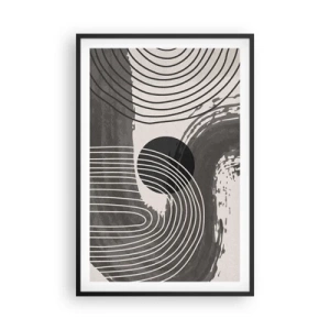 Plagát v čiernom ráme - Ovál víťazí - 61x91 cm