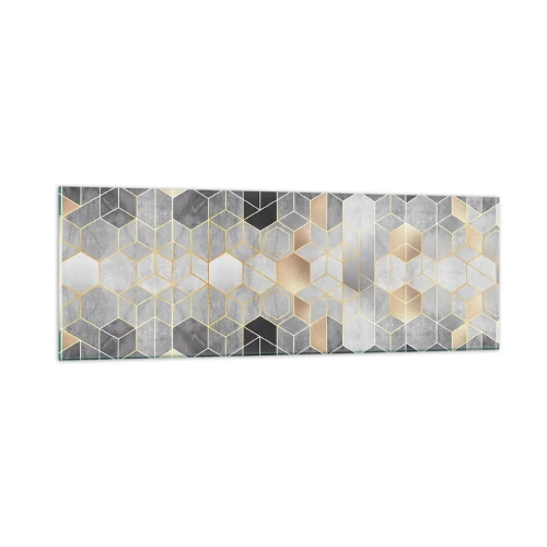 Obraz na skle - Diamantová kompozícia - 90x30 cm