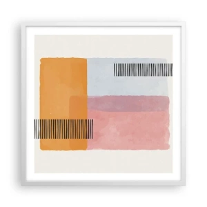 Plagát v bielom ráme - Z rohu do rohu - 60x60 cm