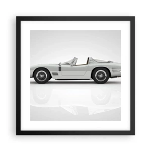 Plagát v čiernom ráme - Prísľub zábavy - 40x40 cm