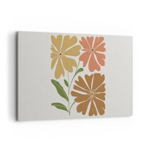 Obraz na plátne - Príroda a geometria - 100x70 cm