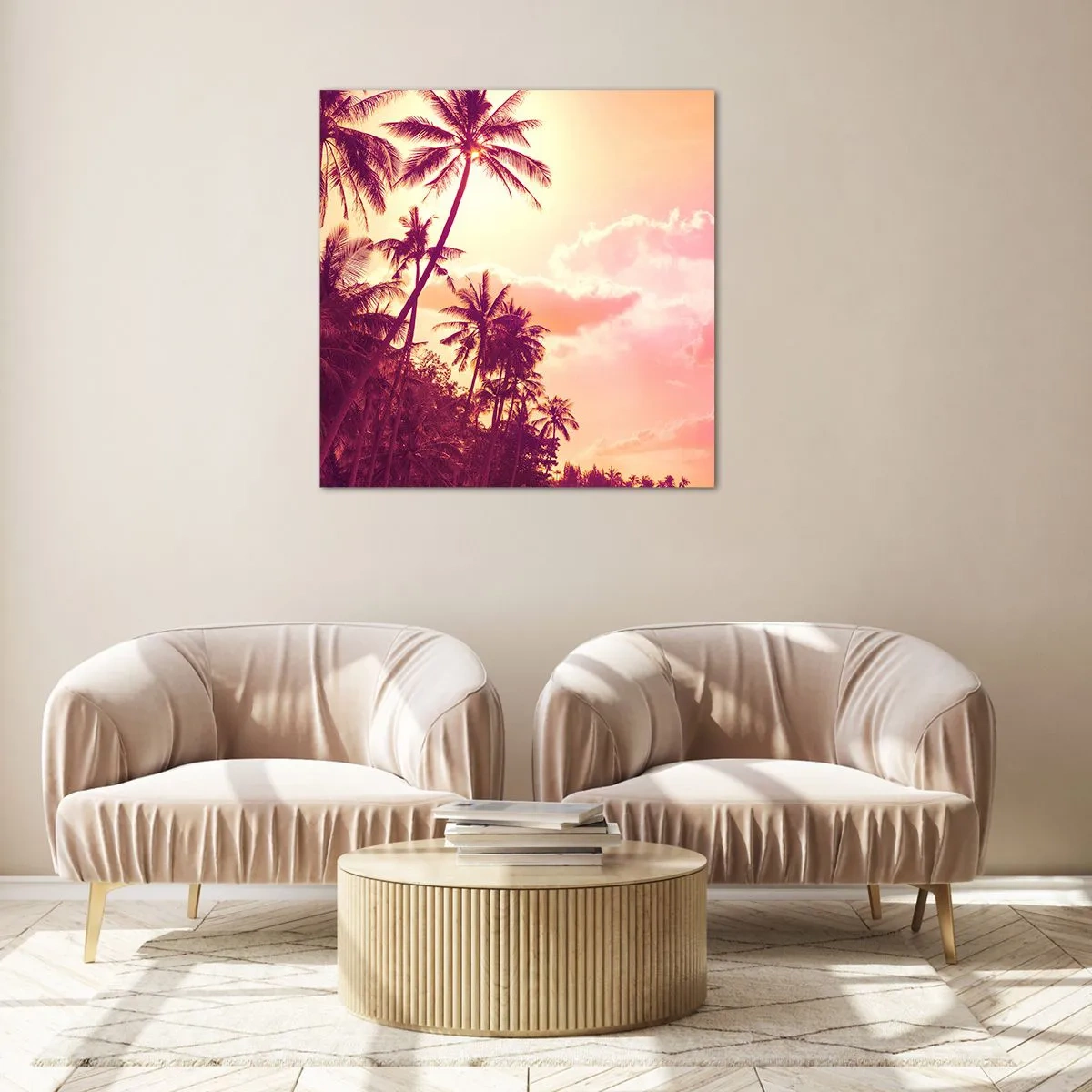 Obraz na skle - Musíš si vybrať - 70x70 cm