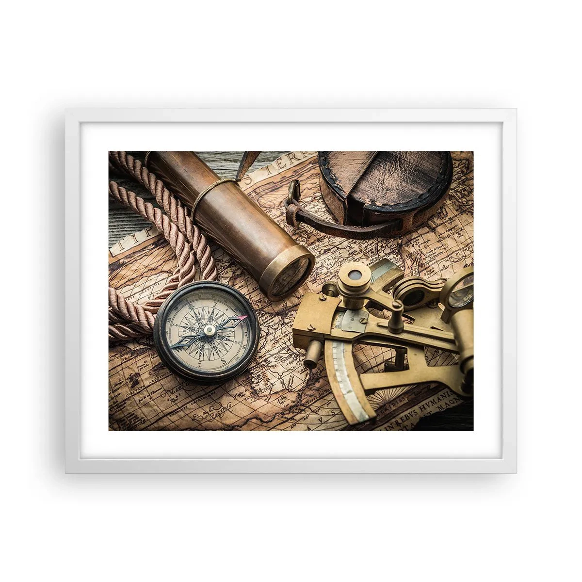 Plagát v bielom ráme - Urči smer - 50x40 cm