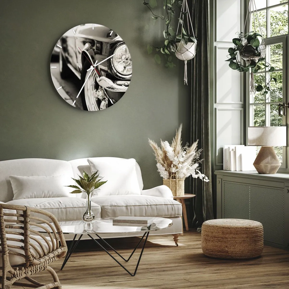 Nástenné hodiny - Nepominuteľný lesk - 40x40 cm