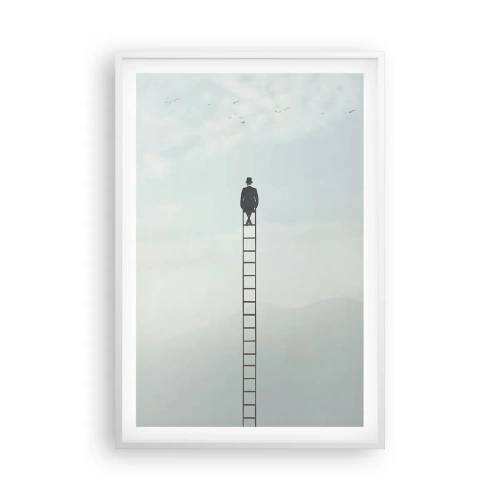 Plagát v bielom ráme - Povzniesť sa nad to - 61x91 cm