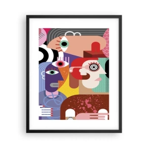 Plagát v čiernom ráme - My od pána Picassa - 40x50 cm