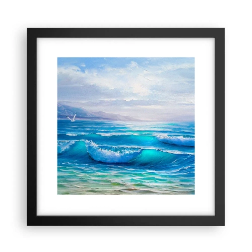 Plagát v čiernom ráme - Prináša ukojenie - 30x30 cm