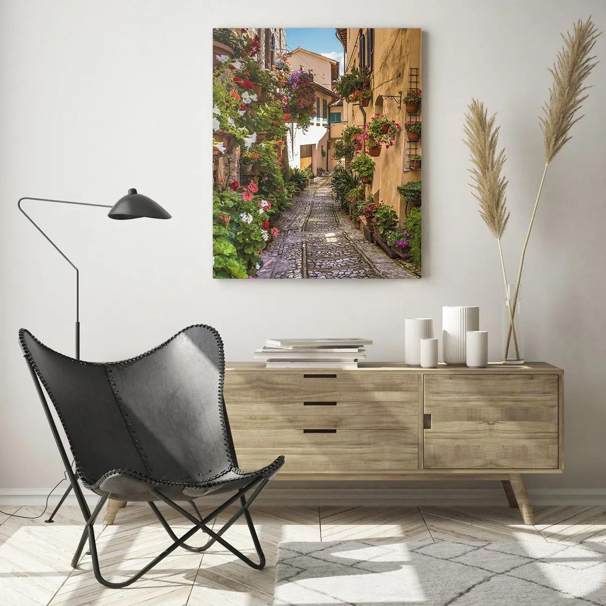 Obraz na skle - Talianske zákutie - 50x70 cm
