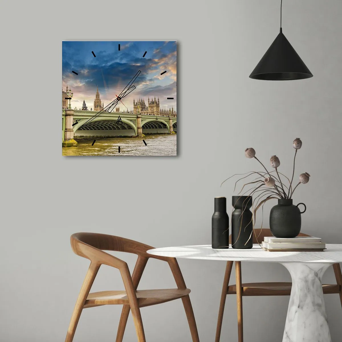 Nástenné hodiny - Čas sa zastavil v Impériu - 40x40 cm