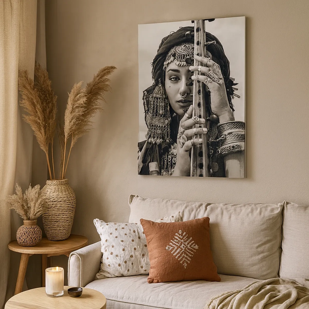 Obraz na plátne - Samotná hudba orientu - 50x70 cm