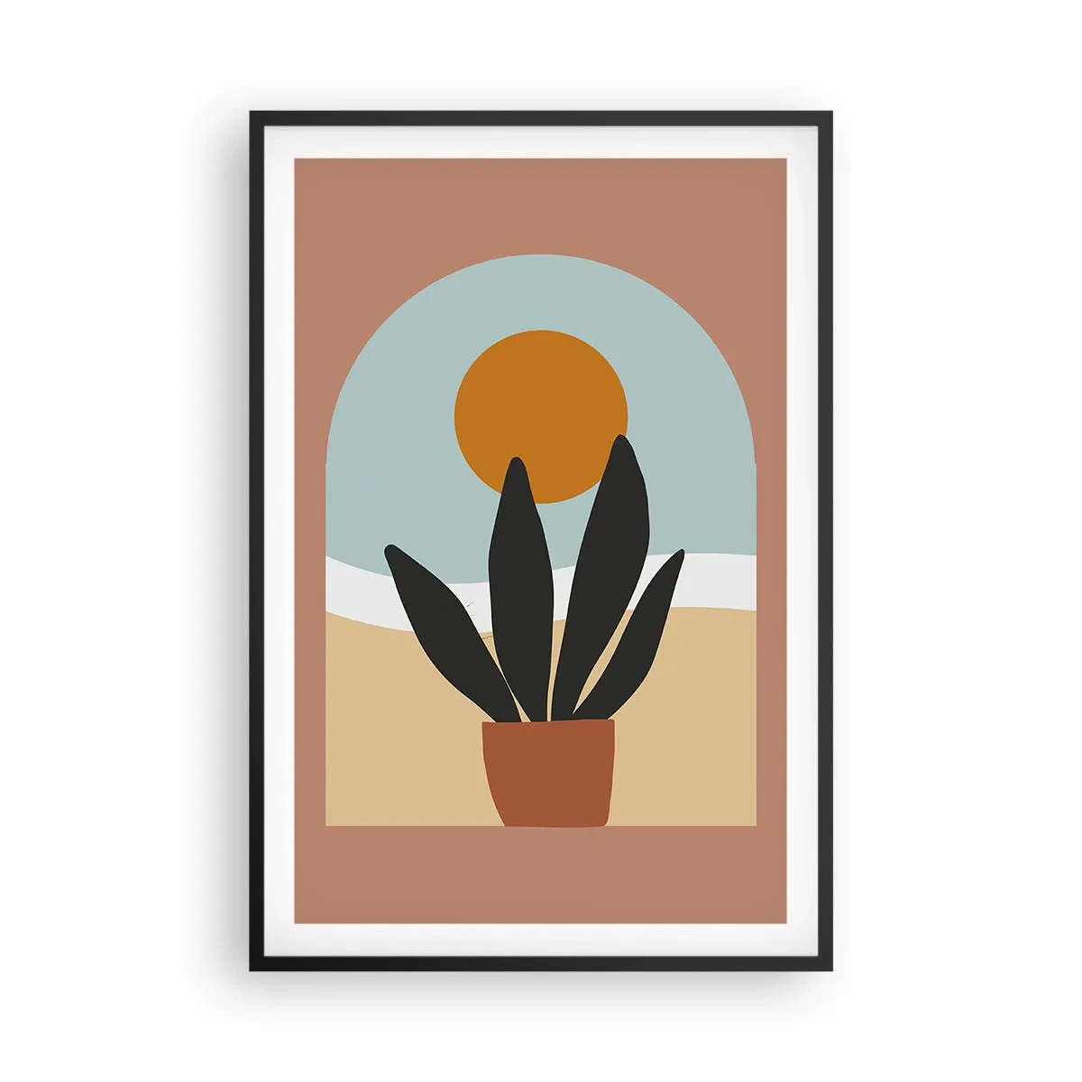 Plagát v čiernom ráme - Malé radosti - 61x91 cm