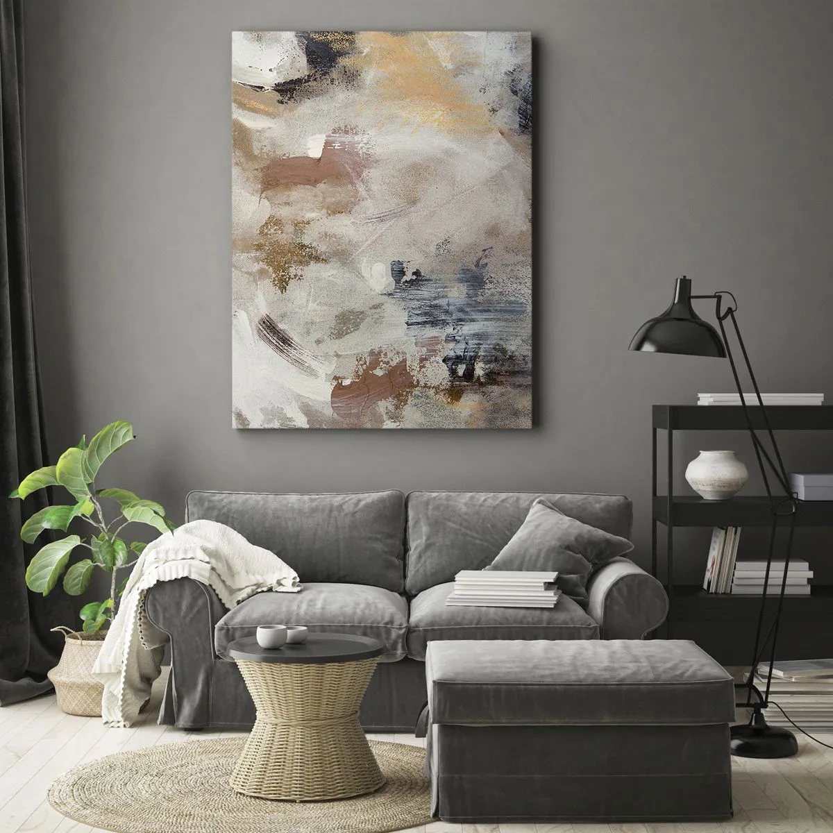 Obraz na plátne - Hmlistá abstrakcia - 50x70 cm