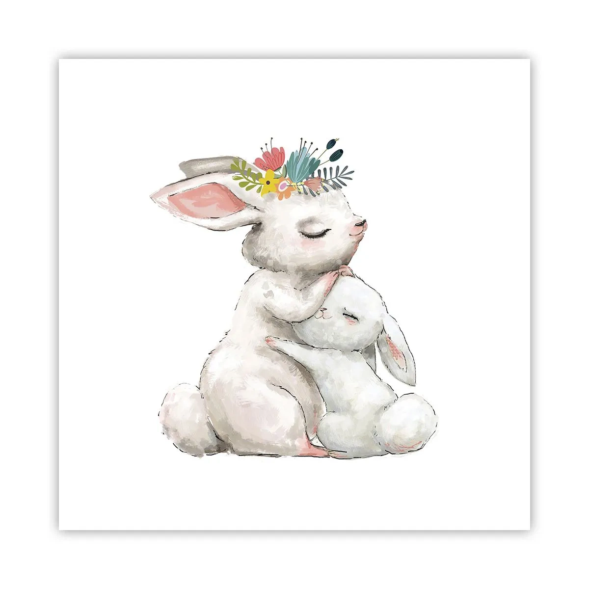 Plagát - Najlepšie je u mamy - 50x50 cm