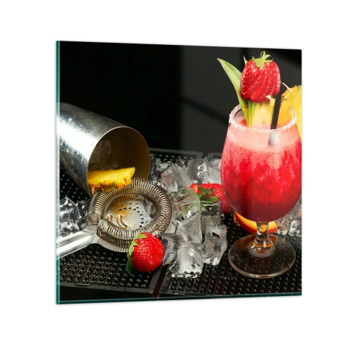 Obraz na skle - Vykúzliť chuť - 40x40 cm