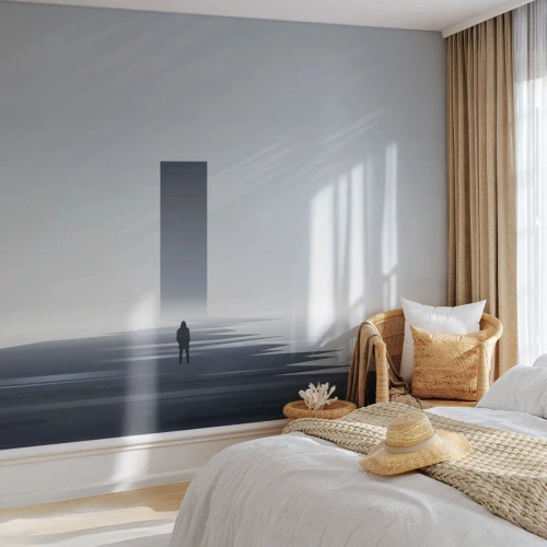 Samolepiaca Fototapeta Deluxe Sticker - Príležitosť alebo hrozba? - Minimalizmus, Moderné, Osamelosť - 300x210 cm