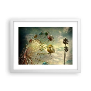 Plagát v bielom ráme - Bude, bude zábava… - 40x30 cm