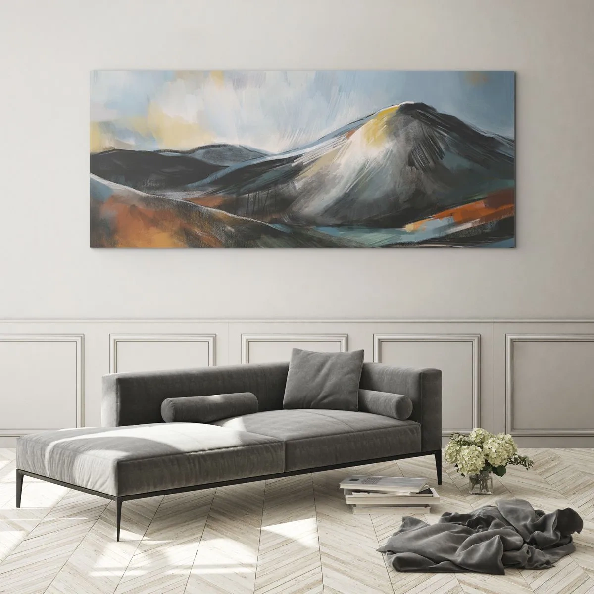 Obraz na skle - Surové a krásne - 100x40 cm