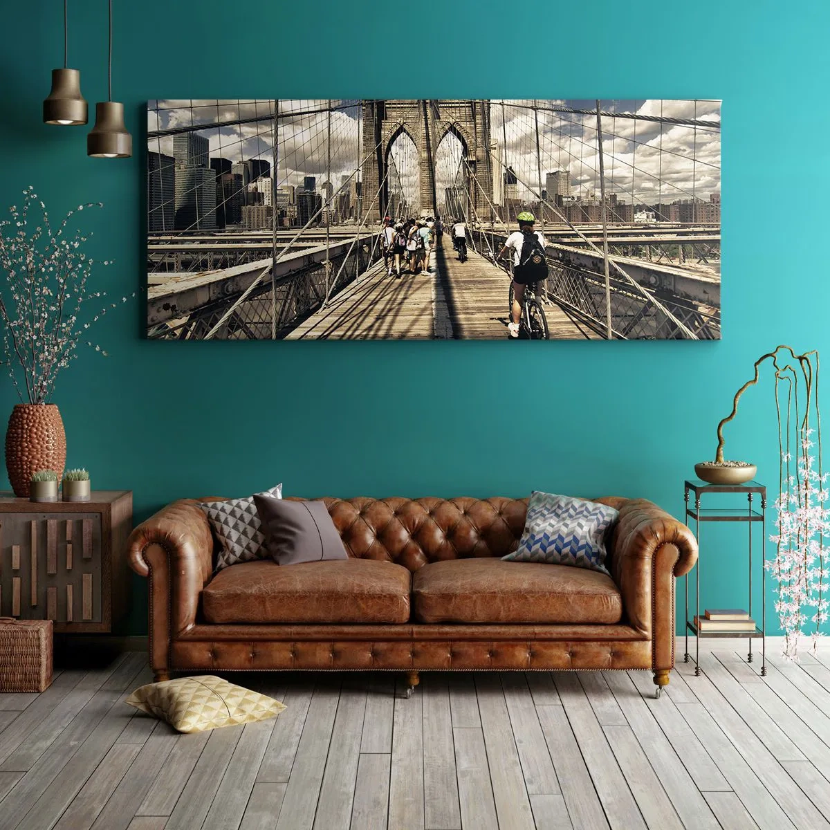 Obraz na plátne - Priamo do srdca mesta - 100x40 cm