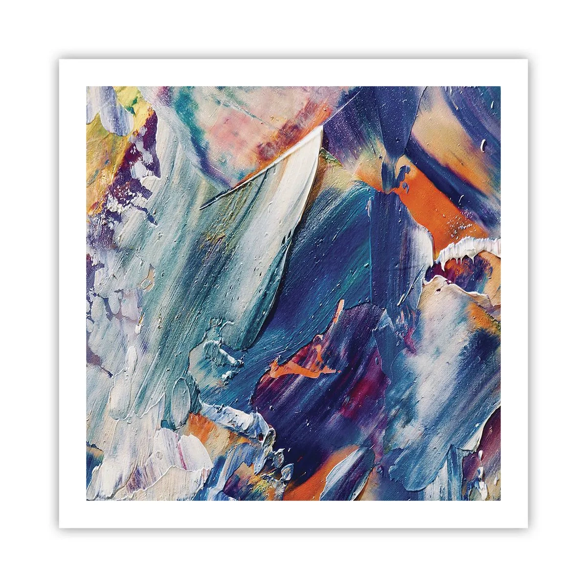 Plagát - Chaos farieb - 60x60 cm