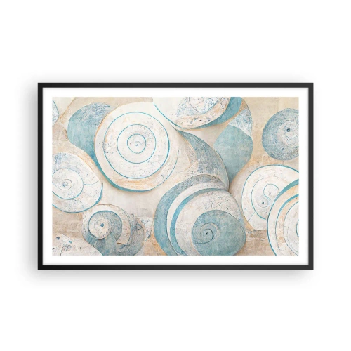 Plagát v čiernom ráme - Čo skrýva mušľa? - 91x61 cm