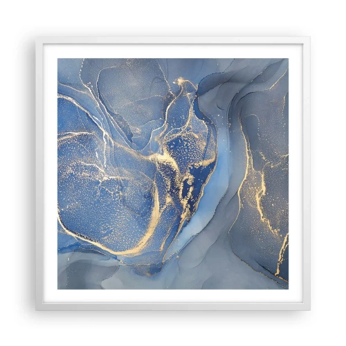 Plagát v bielom ráme - Zlatý prach - 60x60 cm