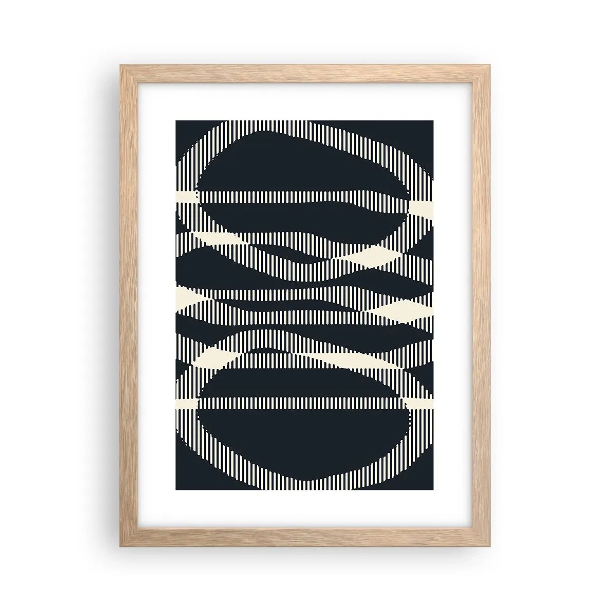 Plagát v ráme zo svetlého duba - Pokus o prelomenie temnoty - 30x40 cm