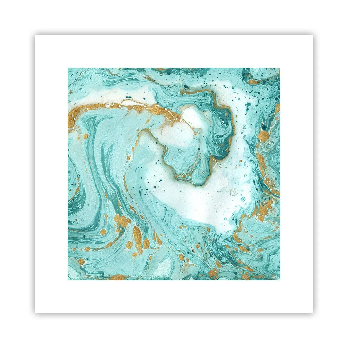 Plagát - Pod veľkou vlnou z epochy Edo - 30x30 cm