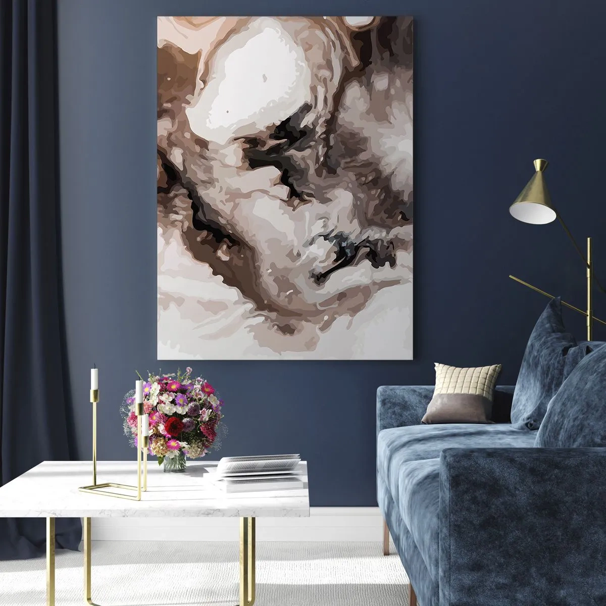 Obraz na skle - Zrodenie galaxie - 50x70 cm