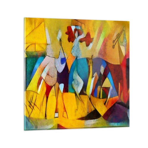 Obraz na skle - Slnko - život - radosť - 60x60 cm
