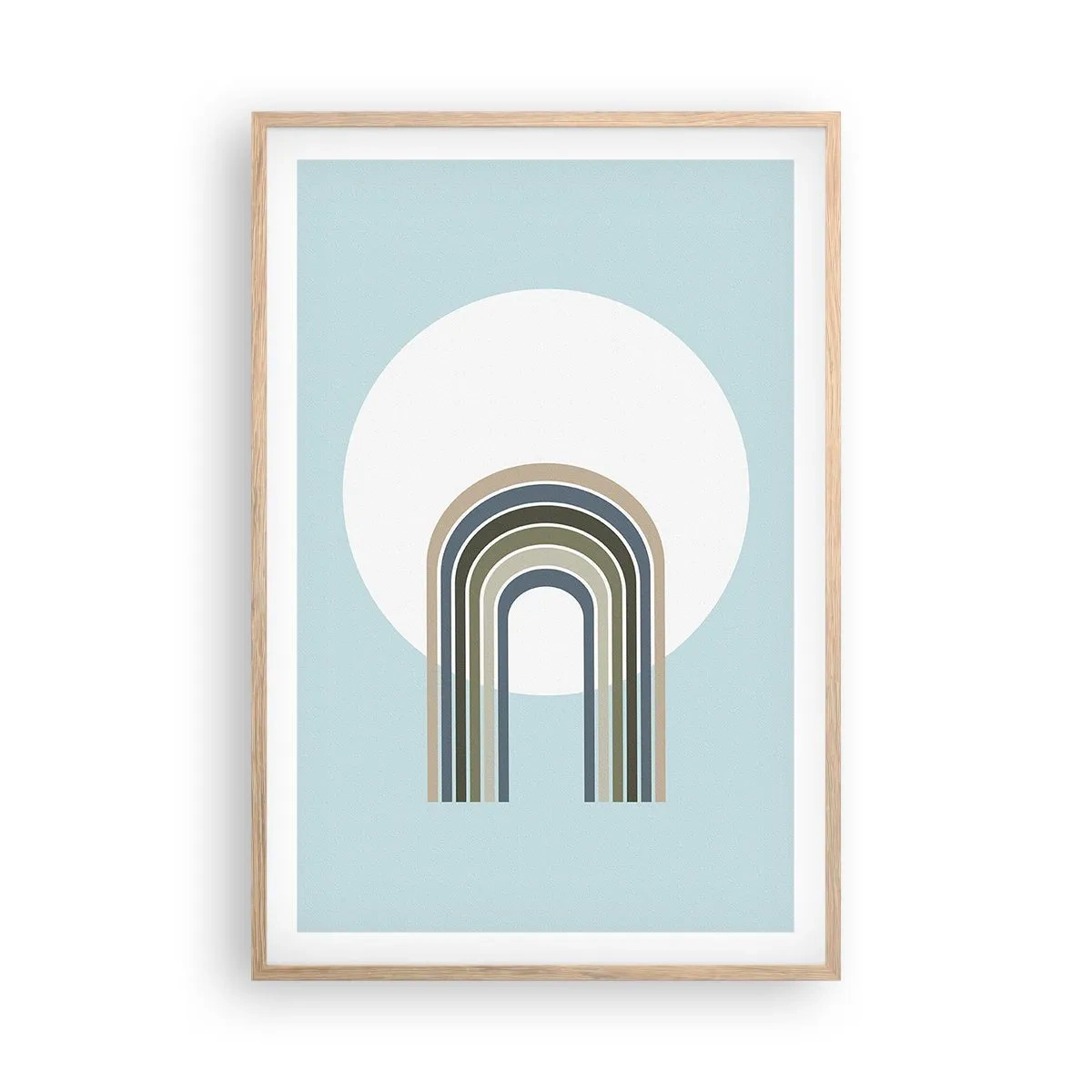 Plagát v ráme zo svetlého duba - Neodolateľná príťažlivosť - 61x91 cm