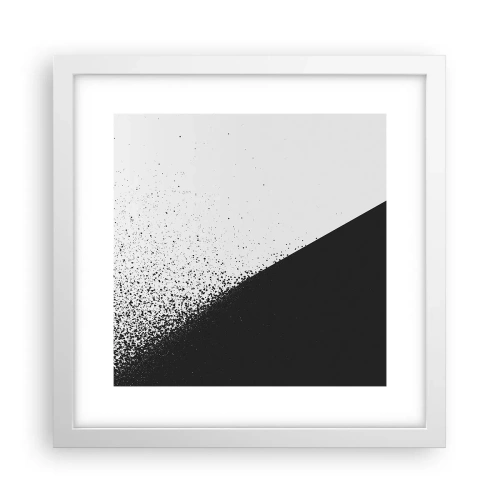 Plagát v bielom ráme - Rýchlejšie a rýchlejšie, viac a viac - 30x30 cm