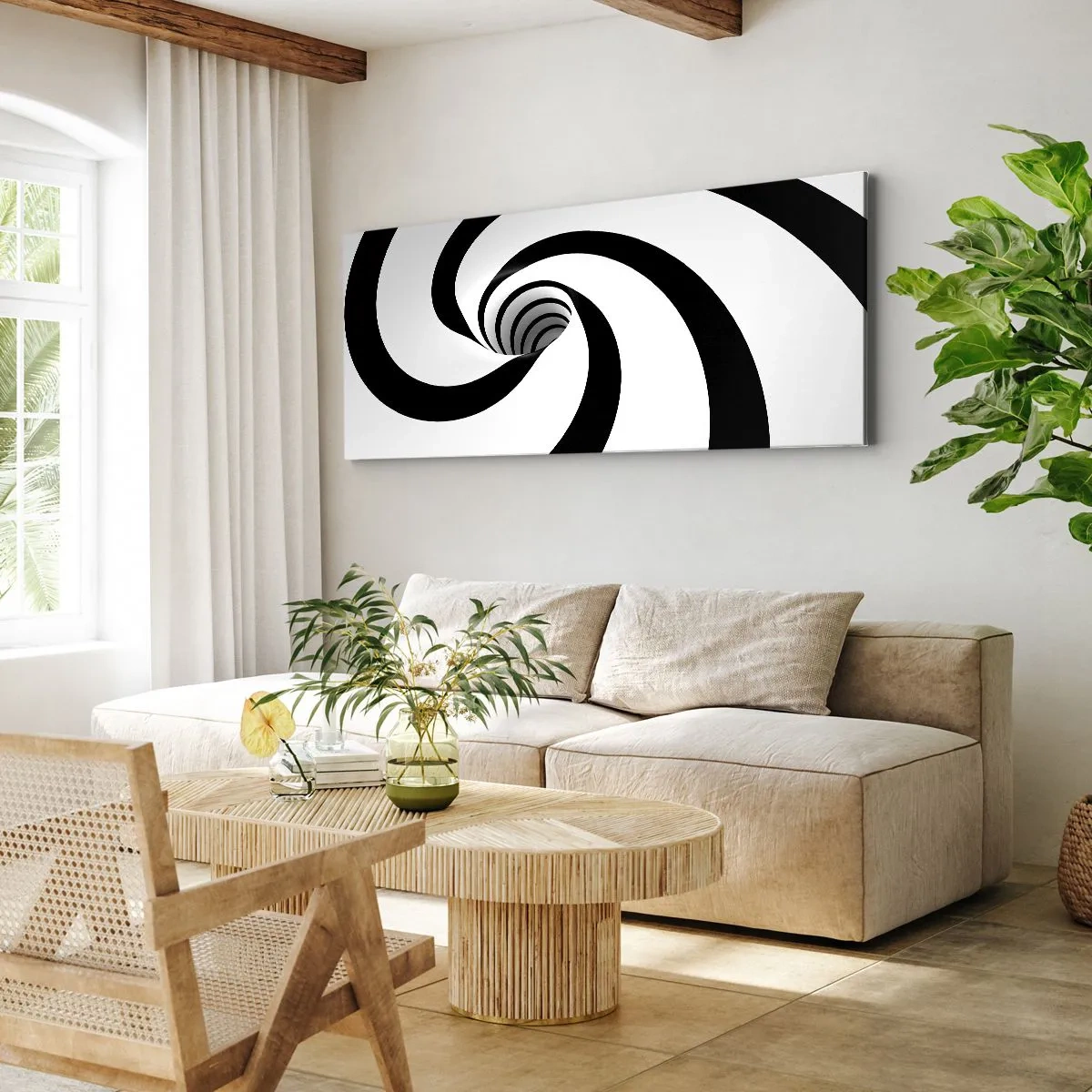 Obraz na plátne - Podľahnúť víru? - 100x40 cm