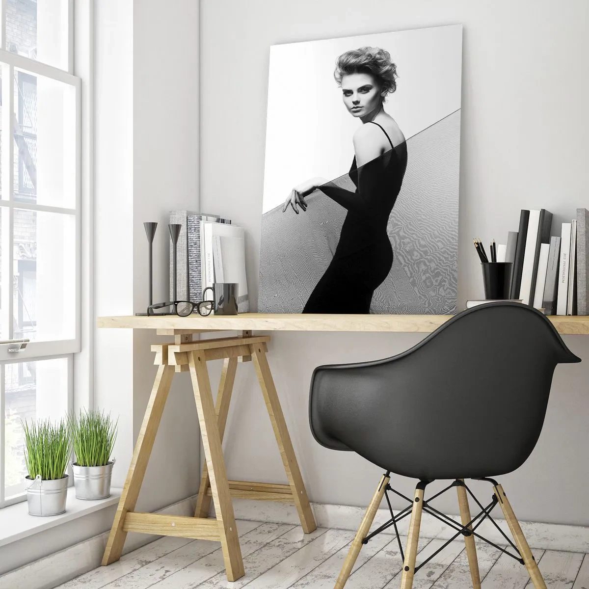Obraz na skle - Magnetický pohľad - 50x70 cm