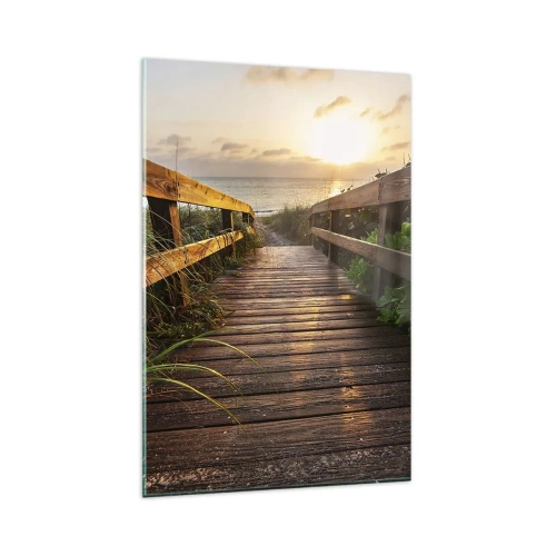 Obraz na skle - A priamo k brehu - 80x120 cm