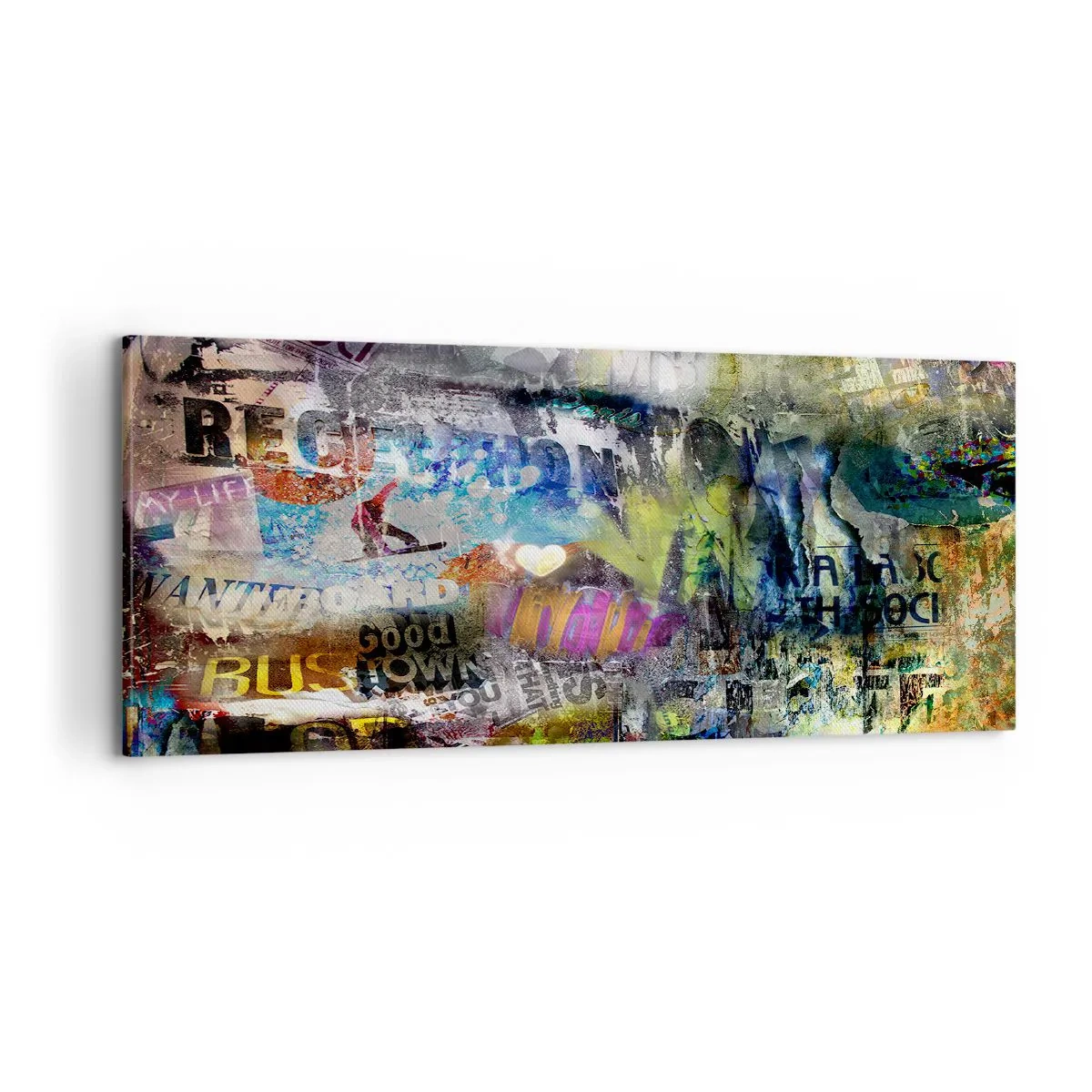 Obraz na plátne - Koláž spomienok - 100x40 cm