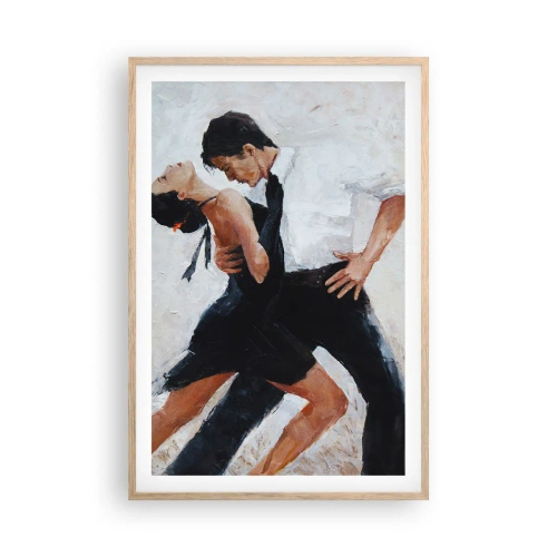 Plagát v ráme zo svetlého duba - Tango mojich túžob a snov - 61x91 cm