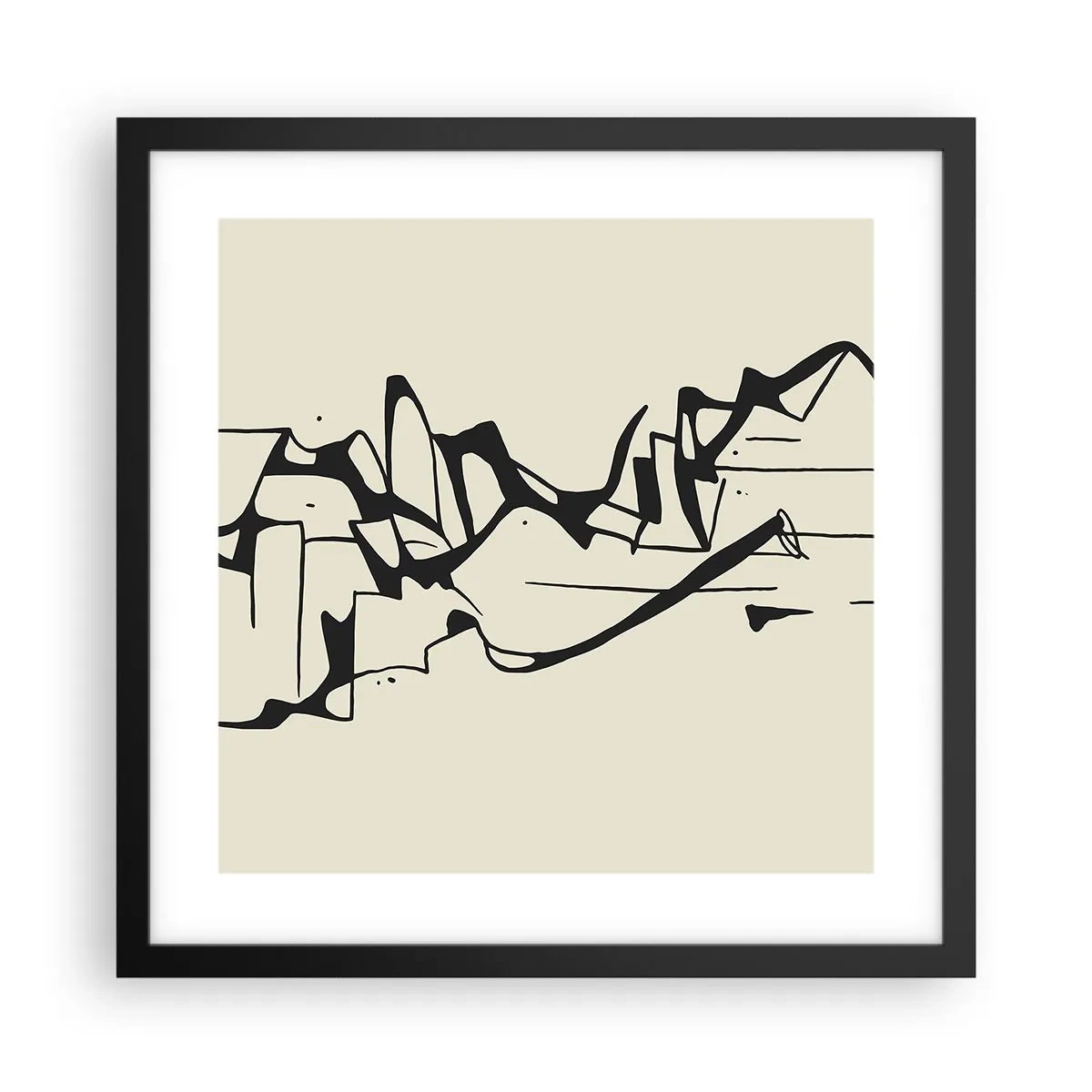 Plagát v čiernom ráme - Možná krajina - 40x40 cm