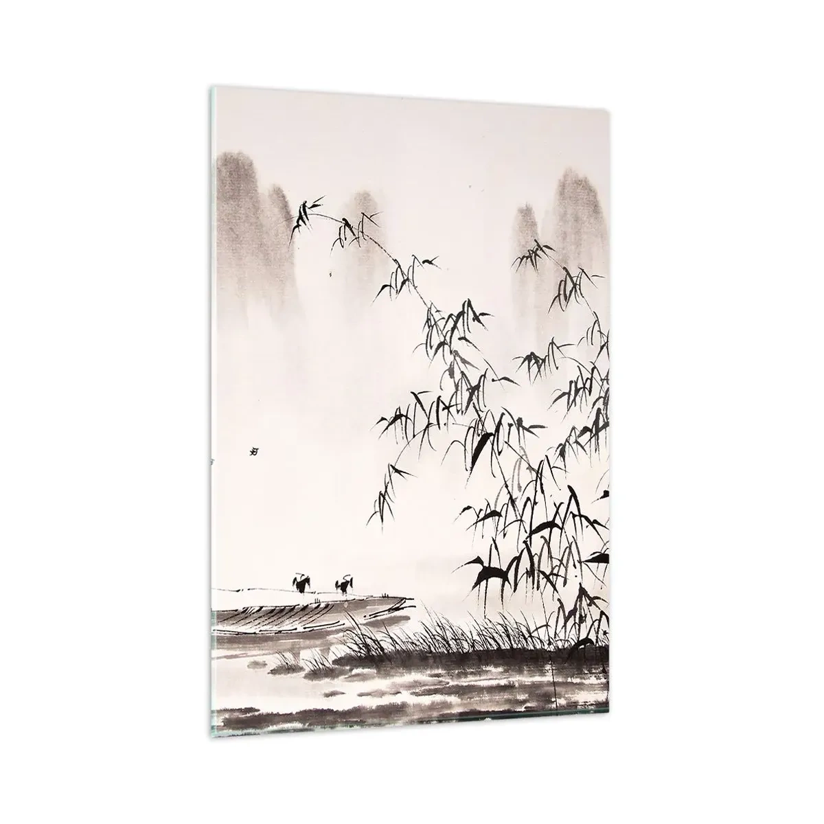 Obraz na skle - Pokoj ryžových polí - 80x120 cm