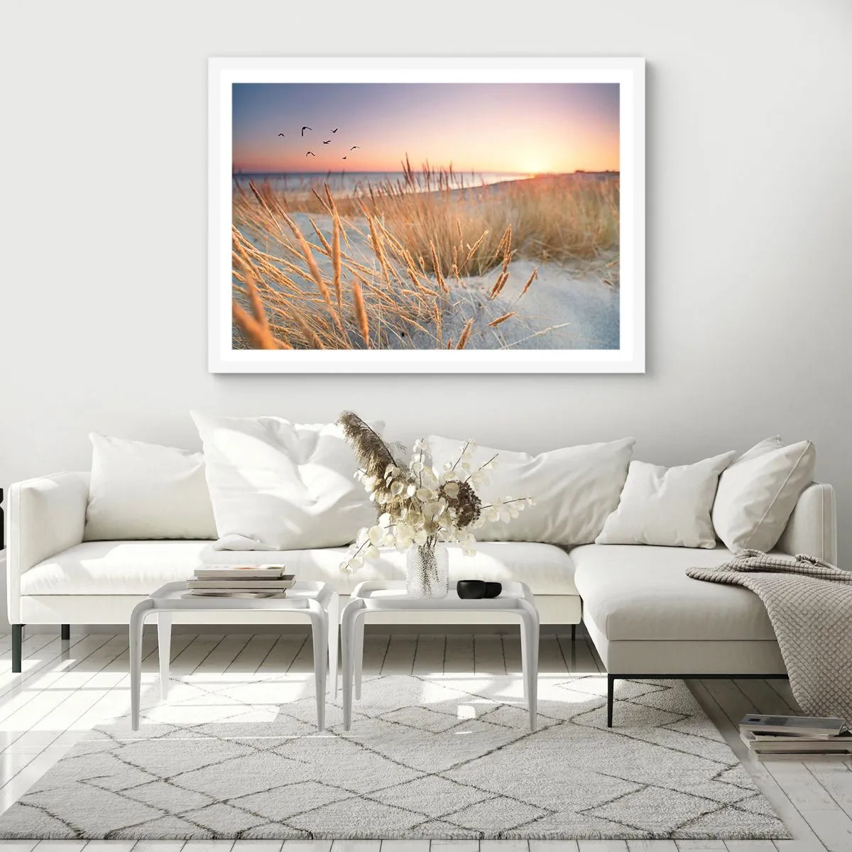 Plagát v bielom ráme - Baltská uspávanka - 91x61 cm