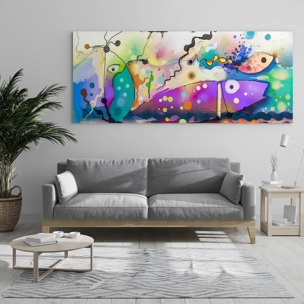 Obraz na skle - Niet slov! - 90x30 cm