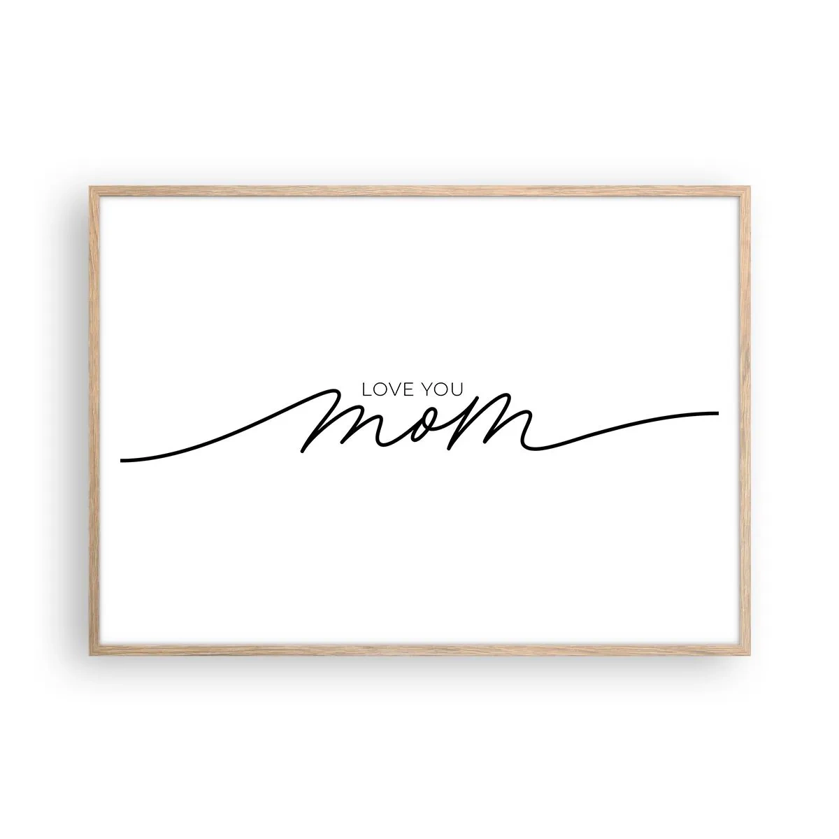 Plagát v ráme zo svetlého duba - Veľké dojatie - 100x70 cm