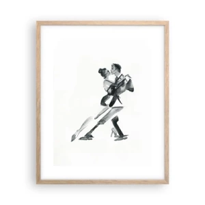 Plagát v ráme zo svetlého duba - V jednom rytme - 40x50 cm