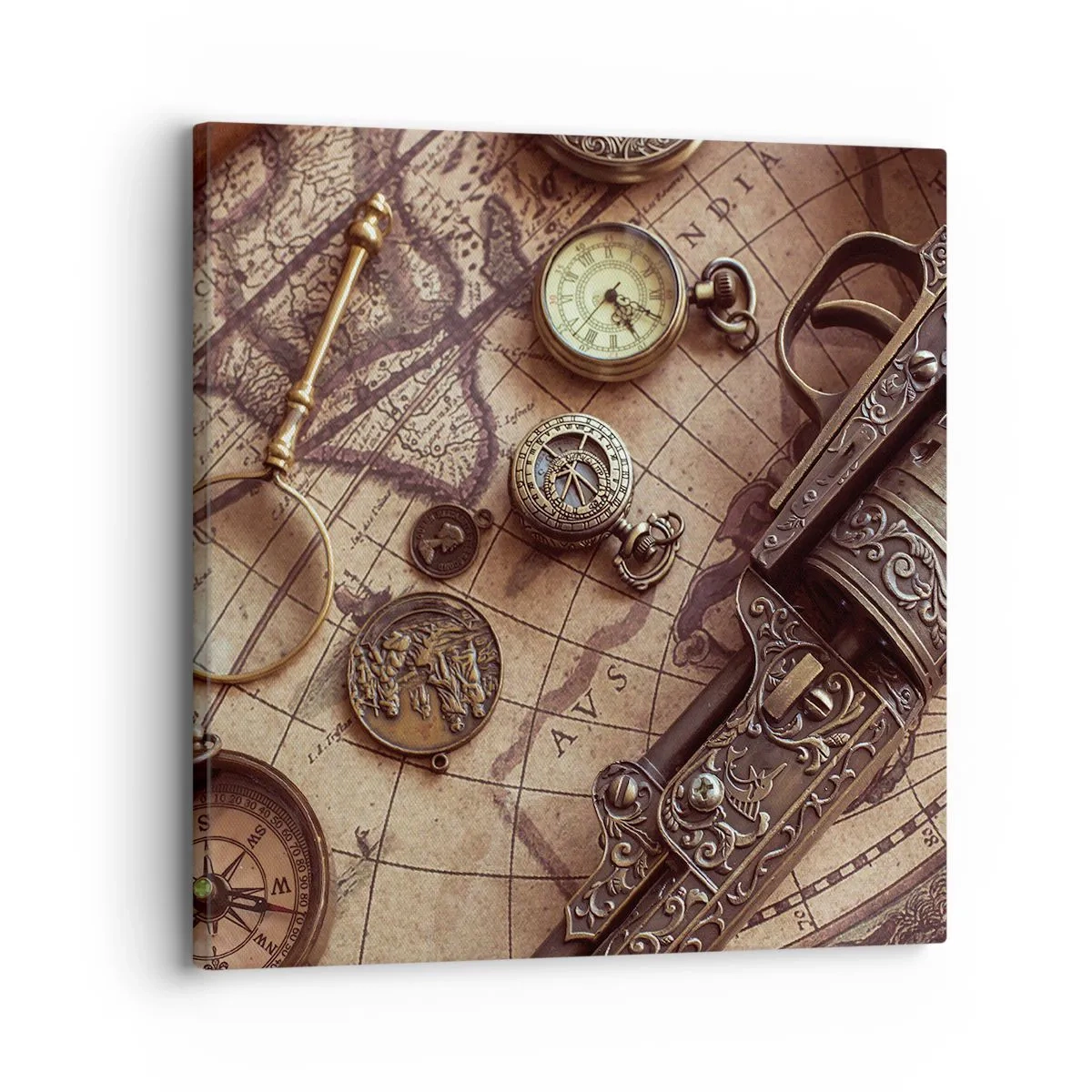 Obraz na plátne - Dobrodružstvo volá - 30x30 cm