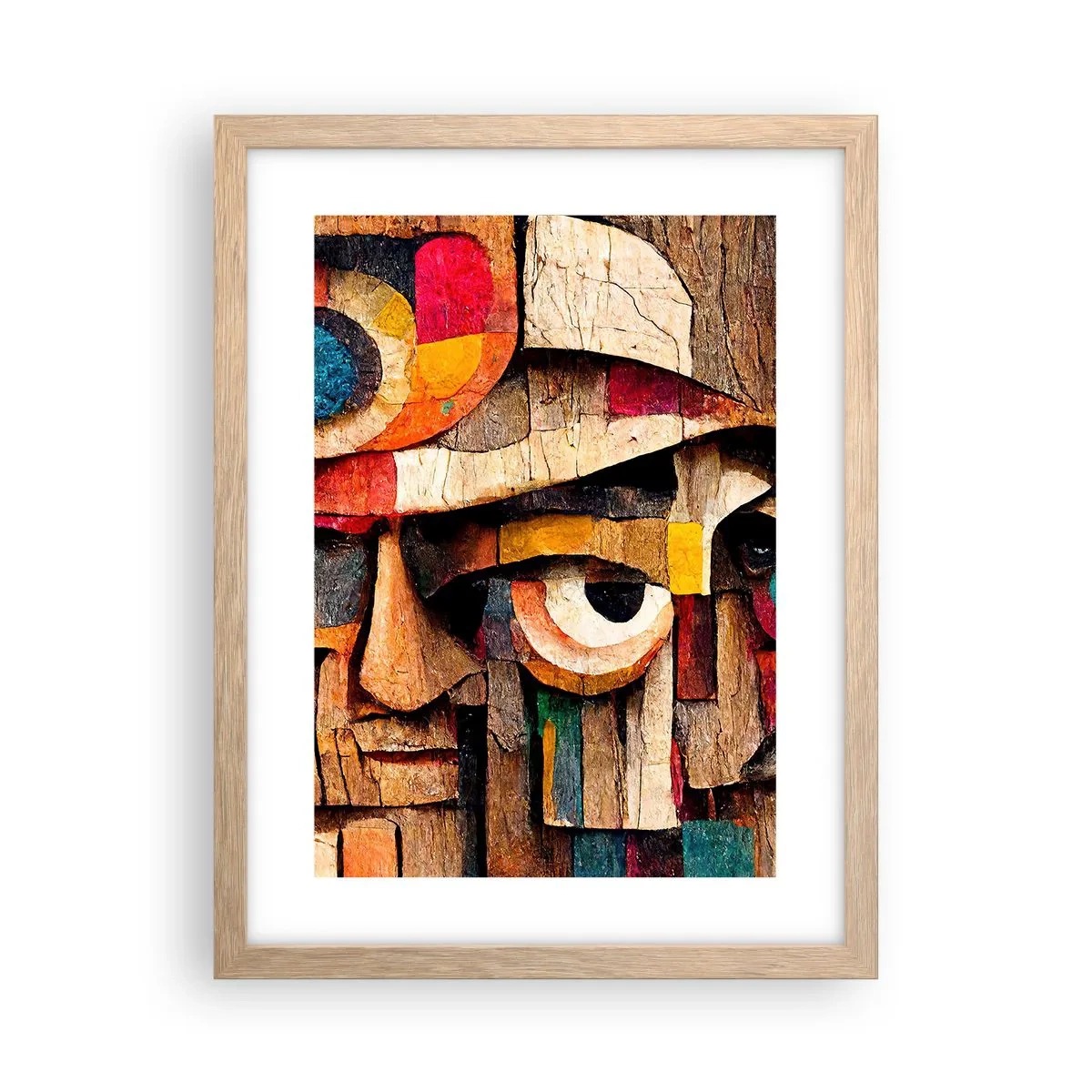 Plagát v ráme zo svetlého duba - Vidím ťa… - 30x40 cm