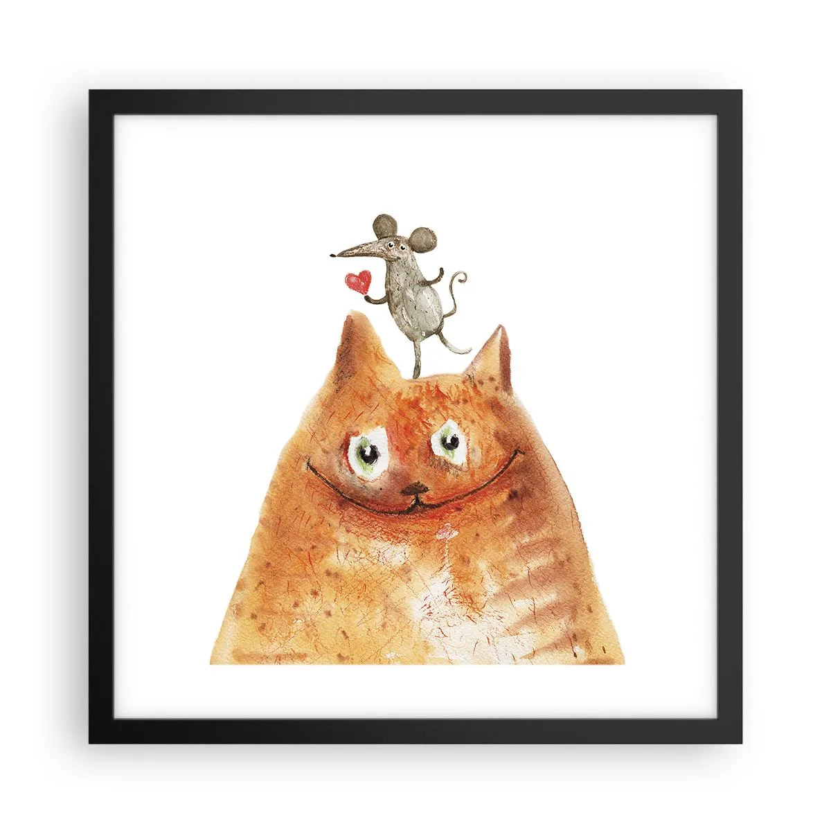 Plagát v čiernom ráme - Paradoxy lásky - 40x40 cm