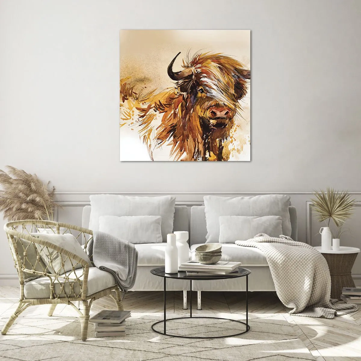 Obraz na skle - Pýcha lovca - 60x60 cm