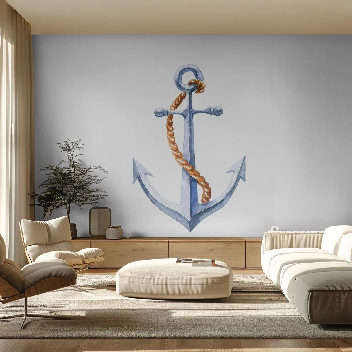 Fototapeta Standard Eco - Ahoj, dobrodružstvo! - Kotva, Hobby, plachtenie - 400x280 cm