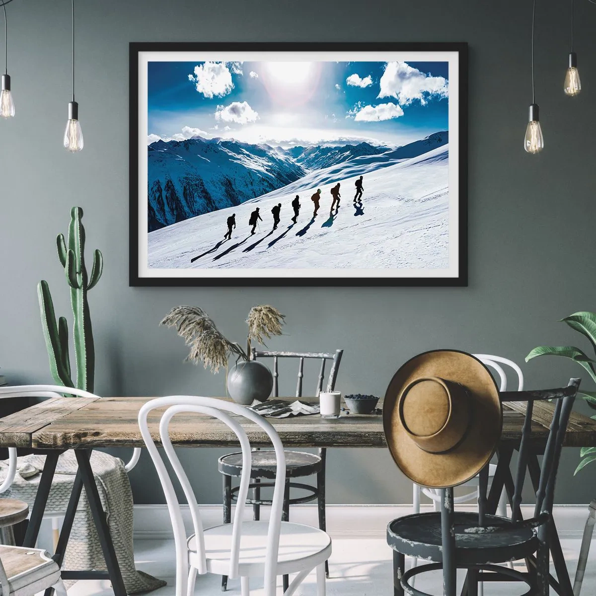 Plagát v čiernom ráme - Tím dobývateľov - 70x50 cm