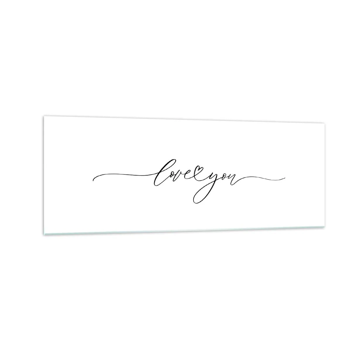 Obraz na skle - Čierne na bielom - 140x50 cm